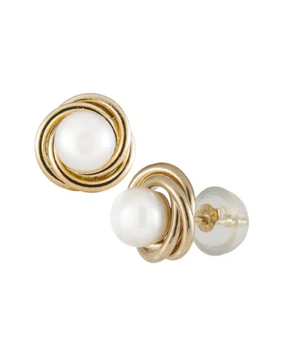 Splendid Pearls 14k 4-5mm Pearl Earrings In Gold