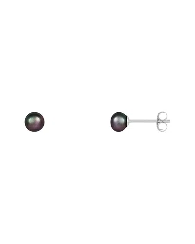 SPLENDID PEARLS SPLENDID PEARLS 14K 4MM PEARL EARRINGS