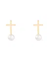 Splendid Pearls 14k 5-5.5mm Pearl Drop Earrings