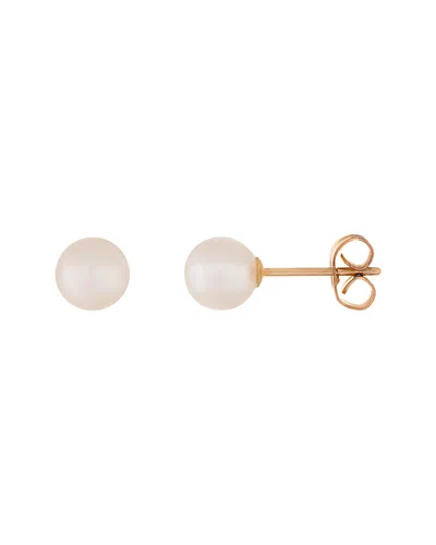 Splendid Pearls 14k 5-6mm Akoya Pearl Studs