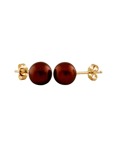 Splendid Pearls 14k 6-6.5mm Pearl Earrings