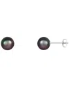 Splendid Pearls 14k White Gold Tahitian Pearl Earirngs Earring
