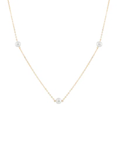 Splendid Pearls 14k 6-6.5mm Pearl Necklace