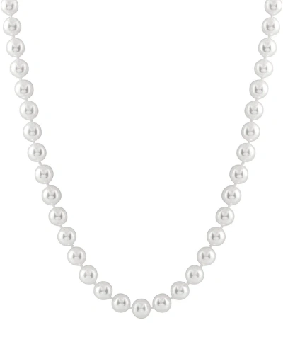 Splendid Pearls 14k 6-7mm Akoya Pearl Necklace In White