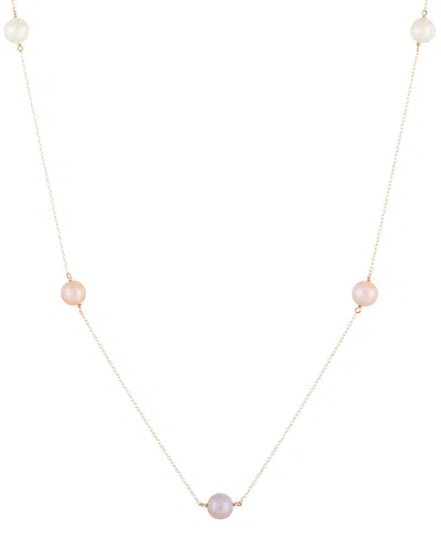 Splendid Pearls 14k 6-7mm Pearl Necklace