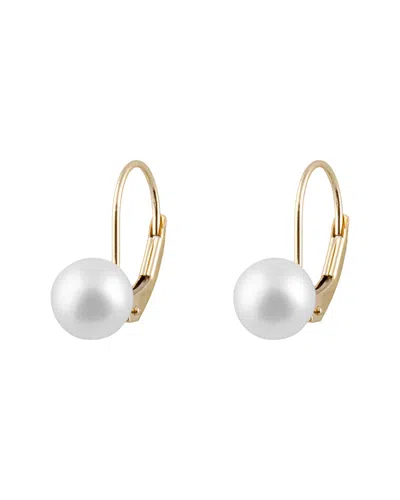 Splendid Pearls 14k 6-6.5mm Pearl Earrings