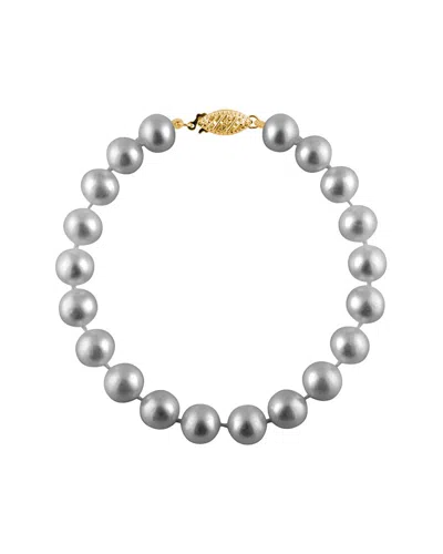 Splendid Pearls 14k 7-8mm Pearl Bracelet