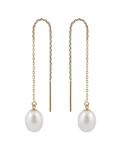 Splendid Pearls 14k 7-8mm Pearl Earrings