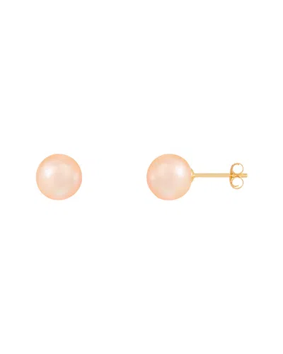 Splendid Pearls 14k 7-8mm Pearl Earrings