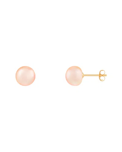 Splendid Pearls 14k 7-8mm Pearl Earrings