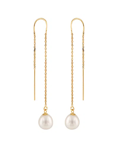 Splendid Pearls 14k 7.5-8mm Freshwater Pearl Earrings
