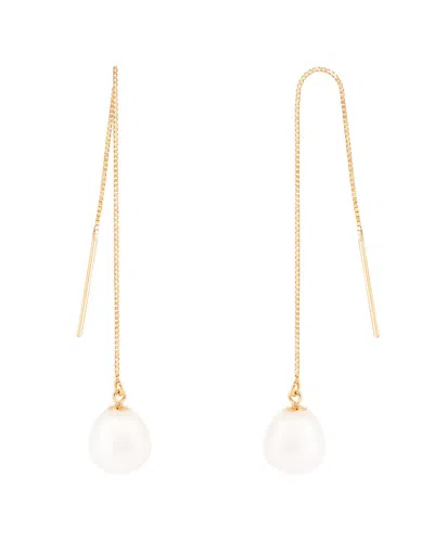 SPLENDID PEARLS SPLENDID PEARLS 14K 7.5-8MM PEARL EARRINGS