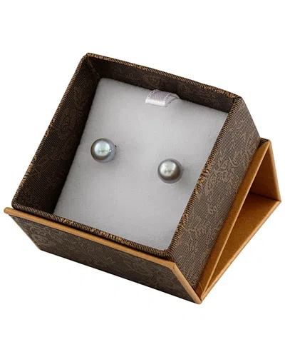 Splendid Pearls 14k 7-7.5mm Akoya Pearl Drop Earrings