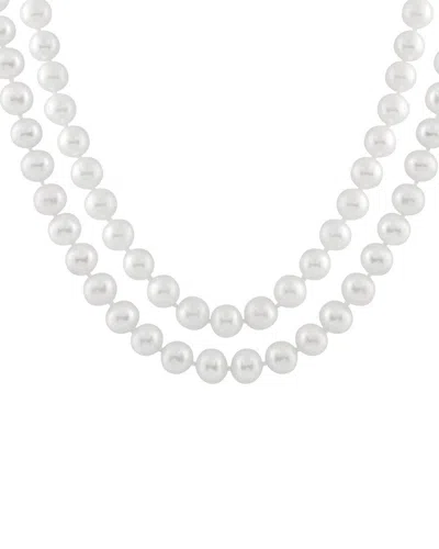Splendid Pearls 14k 7-7.5mm Freshwater Pearl Necklace In Neutral