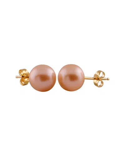 Splendid Pearls 14k 7-7.5mm Freshwater Pearl Studs In Gold