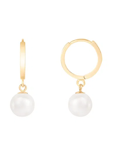 Splendid Pearls 14k 7-7.5mm Pearl Earrings In Gold