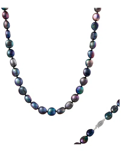 Splendid Pearls 14k 7x11mm Pearl Necklace