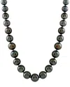 Splendid Pearls 14k 8-11.5mm Tahitian Pearl Necklace