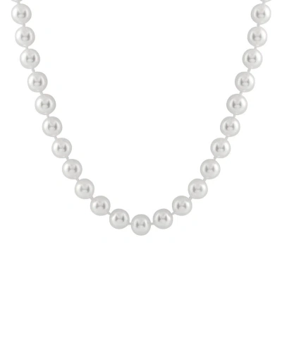 Splendid Pearls 14k 8-9mm Akoya Pearl Necklace In Neutral