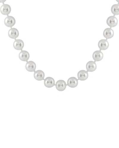 Splendid Pearls 14k 8-9mm Akoya Pearl Necklace In White