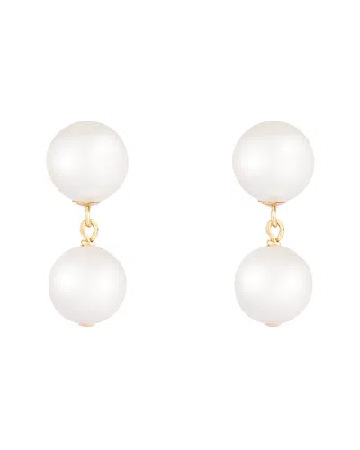Splendid Pearls 14k 8-9mmmm Pearl Earrings In White