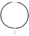 Splendid Pearls 14k 8mm Pearl Dangle Pendant Necklace