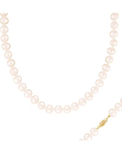 Splendid Pearls 14k 9-10mm Pearl Necklace