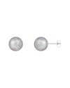 Splendid Pearls 14k 9mm Pearl Earrings In Metallic