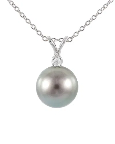 Splendid Pearls 14k Diamond & Pearl Necklace