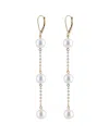 Splendid Pearls 14k Freshwater Pearl Drop Earrings