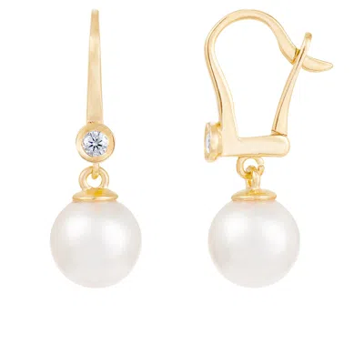 Splendid Pearls 7-8mm Pearl Drop Earrings In Multi