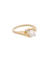 Splendid Pearls 14k Yellow Gold & Diamond Akoya Pearl Ring