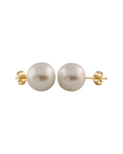Splendid Pearls 14k Yellow Gold & Pearl Stud Earrings In Multi