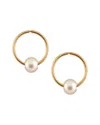 Splendid Pearls 14k Yellow Gold 5-5.5mm Freshwater Pearl Drop Earrings