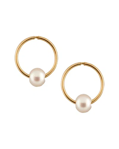 Splendid Pearls 14k Yellow Gold 5-5.5mm Freshwater Pearl Drop Earrings