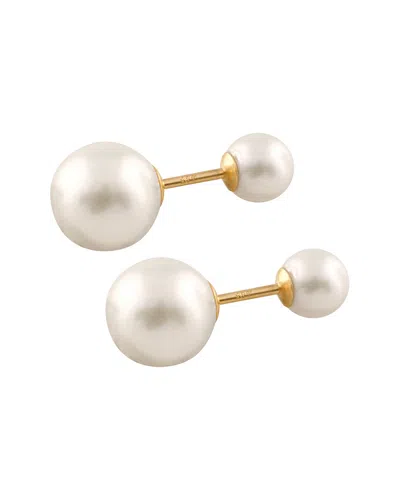 Splendid Pearls 14k Yellow Gold Pearl Studs