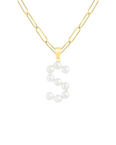 Splendid Pearls 18k Over Silver 3-6mm Pearl Necklace