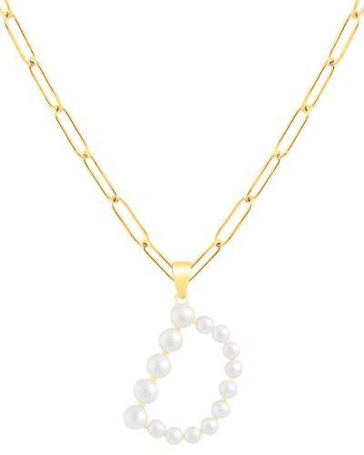 Splendid Pearls 18k Over Silver 3-6mm Pearl Necklace