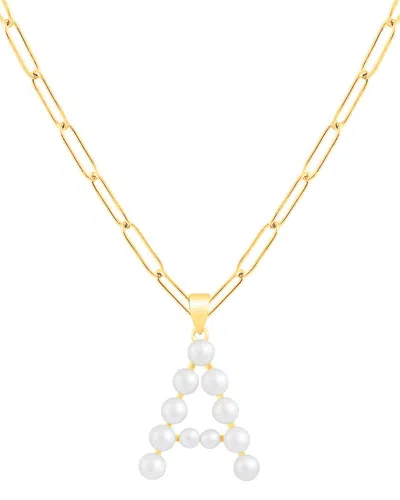 Splendid Pearls 18k Over Silver 3-6mm Pearl Necklace