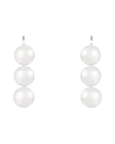Splendid Pearls Silver 4.5-5.5mm Pearl Earrings