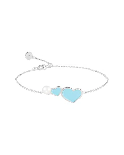 Splendid Pearls 4.5-5mm Pearl Station Bracelet