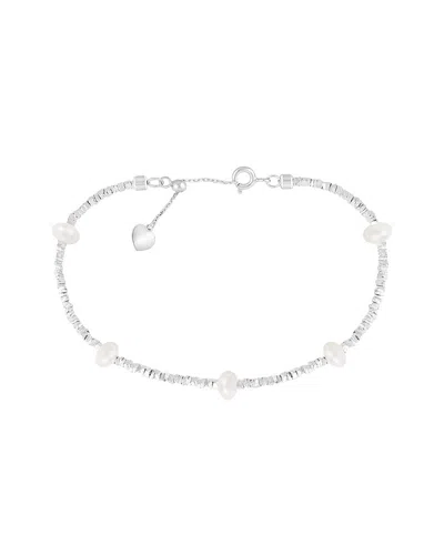 Splendid Pearls 4.5-5mm Pearl Station Bracelet