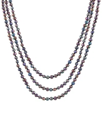 Splendid Pearls 5-6mm Pearl 80in Endless Necklace In Multi