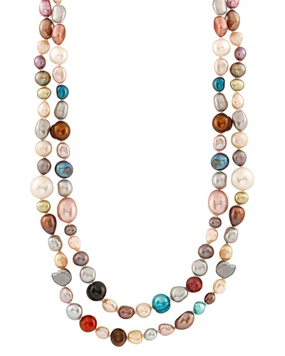 Splendid Pearls 5-8mm Freshwater Pearl Necklace In Yellow