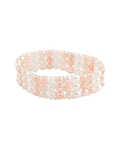 Splendid Pearls 6-7mm Freshwater Pearl Stretch Bracelet