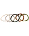 Splendid Pearls 6-7mm Freshwater Pearl Stretch Bracelet Set