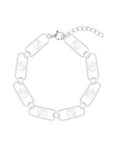 SPLENDID PEARLS SPLENDID PEARLS SILVER 6.5-7MM PEARL BRACELET