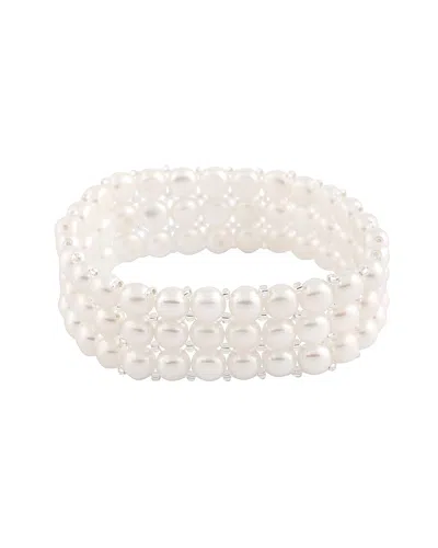 Splendid Pearls 6-7mm Freshwater Pearl Stretch Bracelet In White