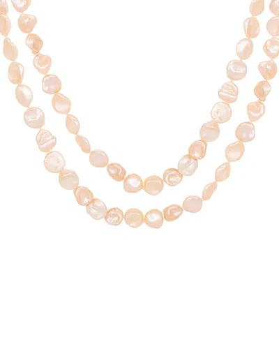 Splendid Pearls 6-8mm Keshi Pearl Necklace
