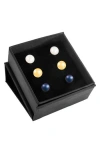 Splendid Pearls 9-10mm Pearl Stud Earrings In Multi